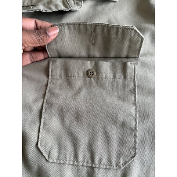 Carhartt Mens Relaxed Fit 3XL Tall Short Sleeve Midweight Work Shirt Tan - Picture 10 of 10